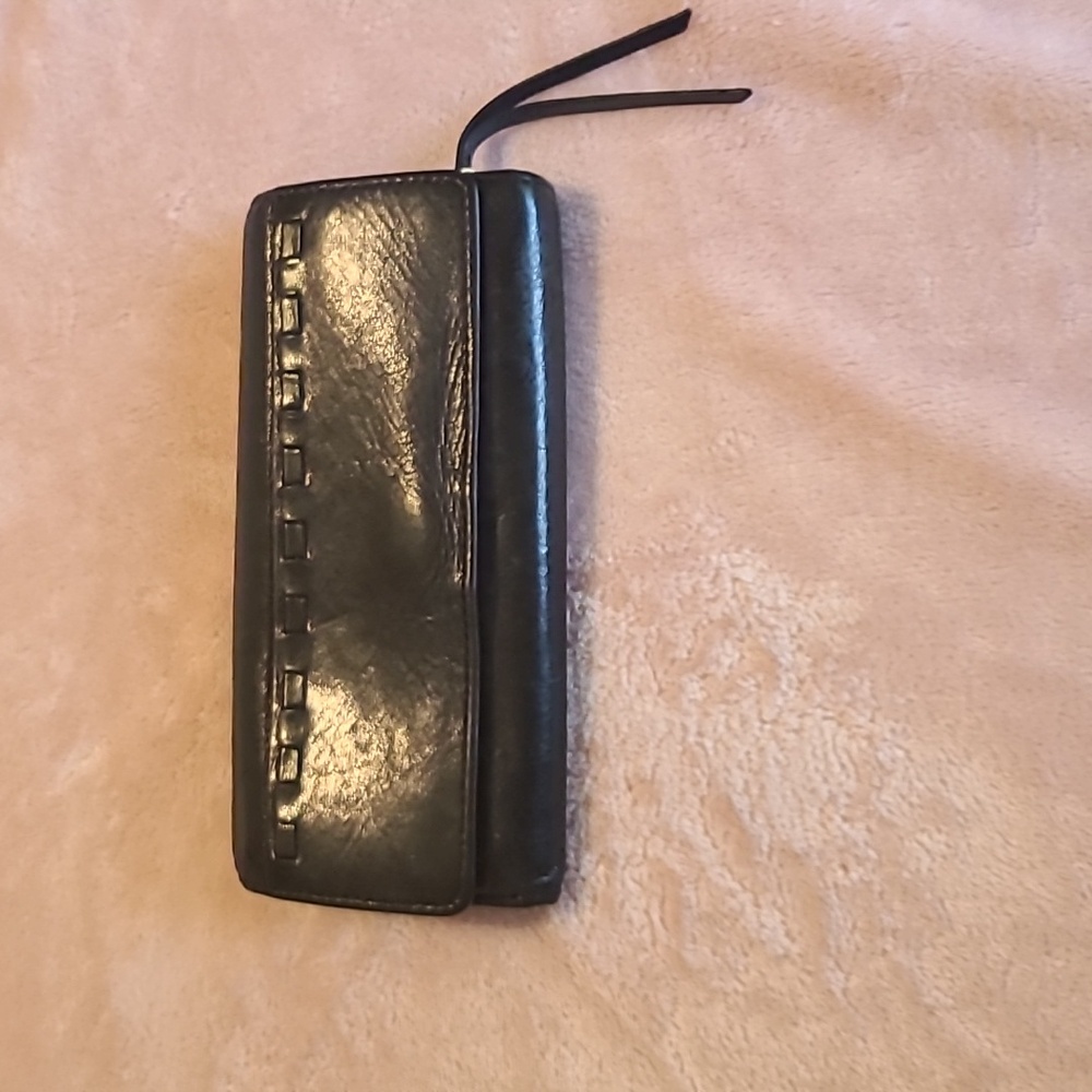 Hobo Black Leather Wallet